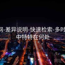 中特网-差异说明-快速检索-多时间窗，中特特在何处